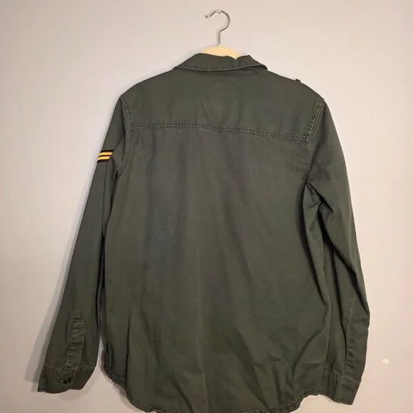 Army Style Button Down - Picture 2 of 3